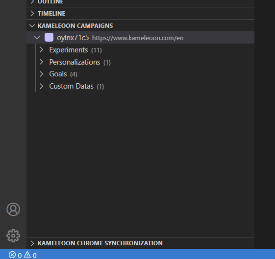 Kameleoon Campaigns view